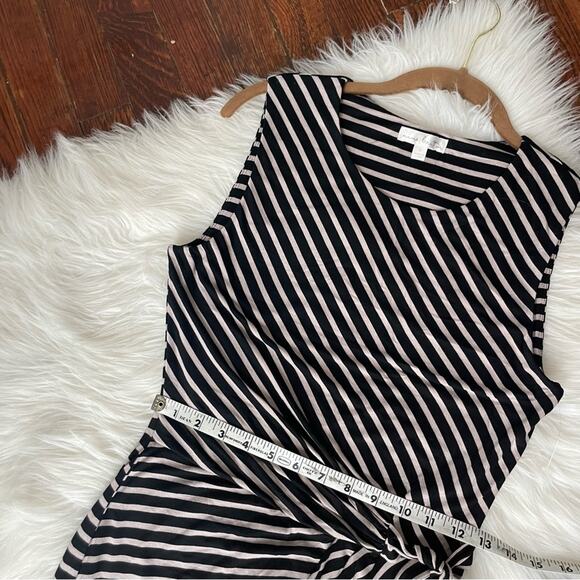 Nine britton Striped Sleeveless Dress Black & Cream NWOT - Picture 7 of 9
